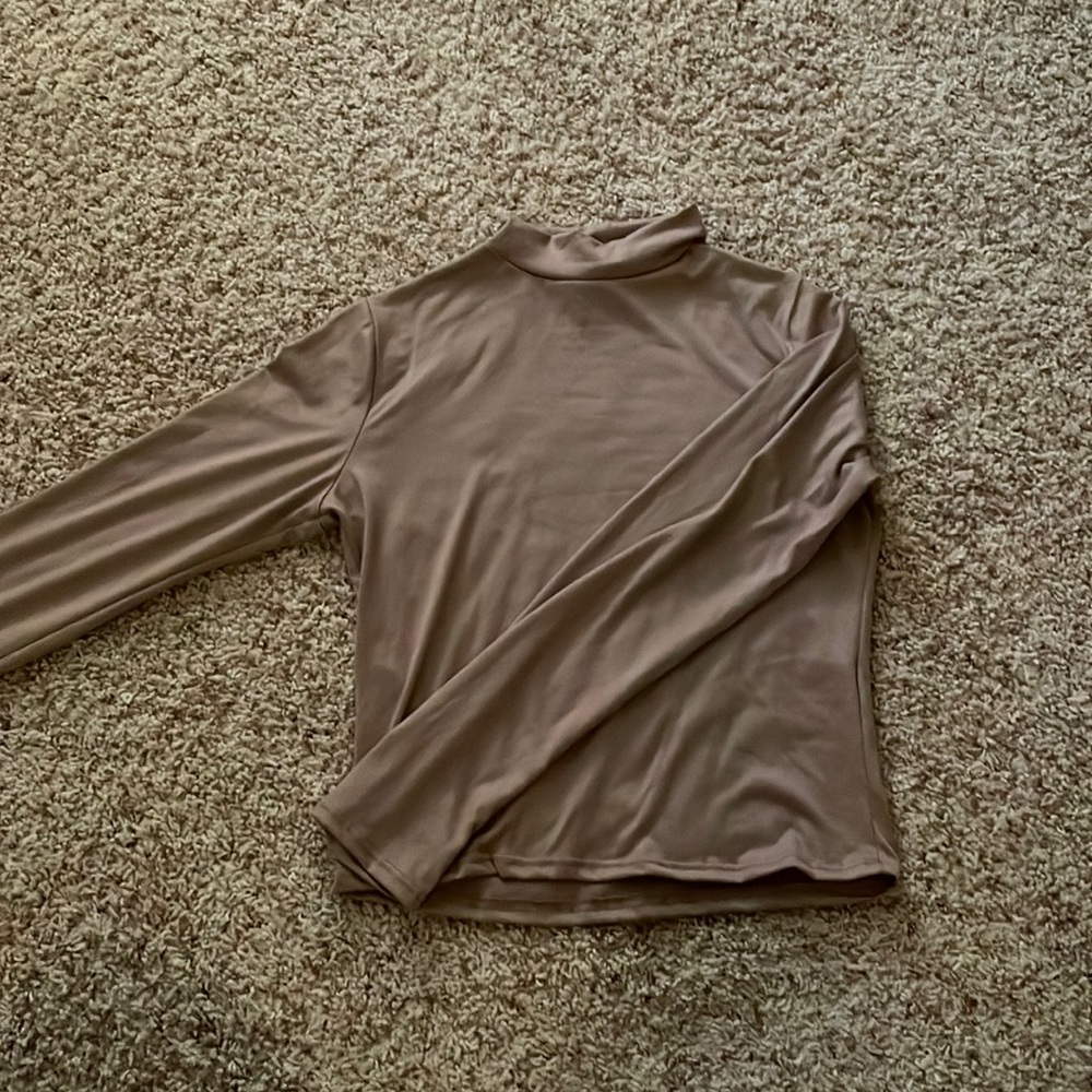 Long Sleeve turtle neck crop top